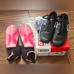 *Soccer Bundle* 
Storm Kids Soccer Cleats & Matrix PeeWee Kids' Shin Guards